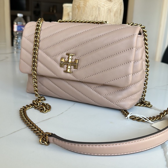 Kira Chevron Leather Shoulder Bag - Picture 6 of 9